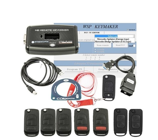 MBE - KR55 KEYMAKER + WSP PROGRAMMER FOR DODGE/MERCEDES SPRINTER, CHRYSLER CROSSFIRE AND MERCEDES KR55 SYSTEM VEHICLES - WITH MASTER SNIFFER KEY