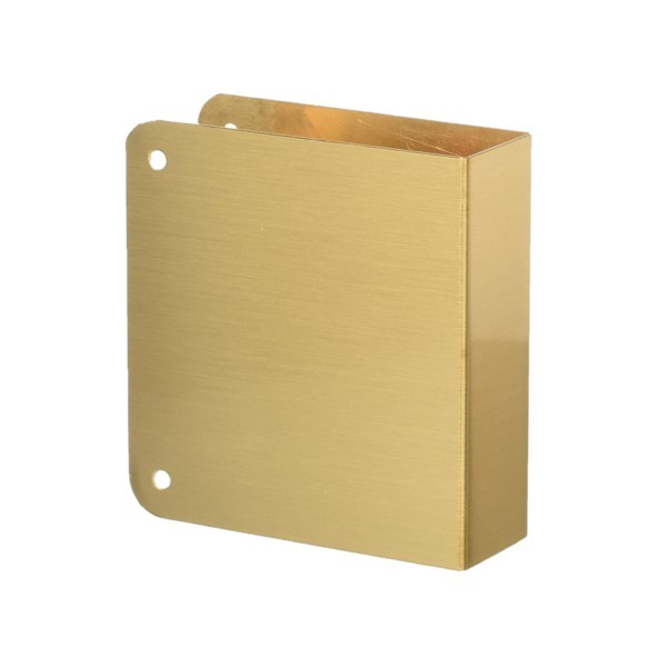 DON-JO 70CW BLANK WRAP AROUND PLATE WITH TRIM SCREWS (BRIGHT BRASS)