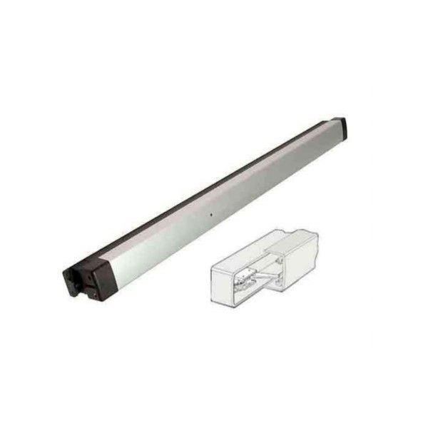 ADAMS RITE 8099-M1-3136 DUMMY PUSH BAR ACTIVE WITH ONE MONITORING SWITCH - ALUMINUM - 36-INCH - CLEAR ANODIZED