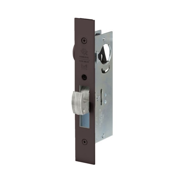 ADAMS RITE MS1850S-450-313 SERIES MS DEADLOCK, FLAT FACEPLATE, 1-1/2" BACKSET, HOOKBOLT, NON-HANDED - DARK BRONZE