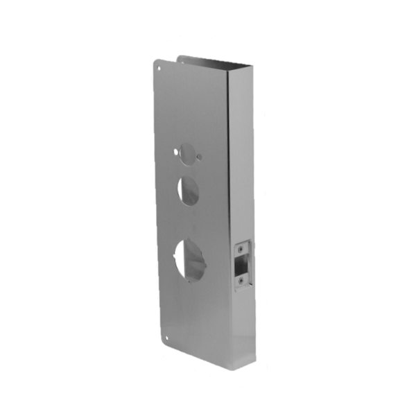 DON-JO WRAP AROUND PLATE 15-CW FOR KABA/SIMPLEX 1000, E-2000, 4000 & 5000 SERIES (SATIN STAINLESS STEEL)