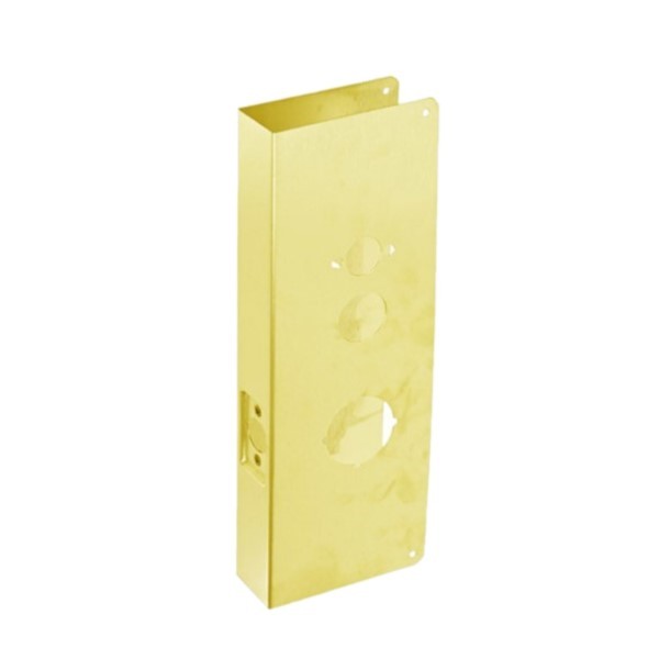 DON-JO 15CW WRAP AROUND PLATE FOR KABA/SIMPLEX 1000 SERIES (BRIGHT BRASS)