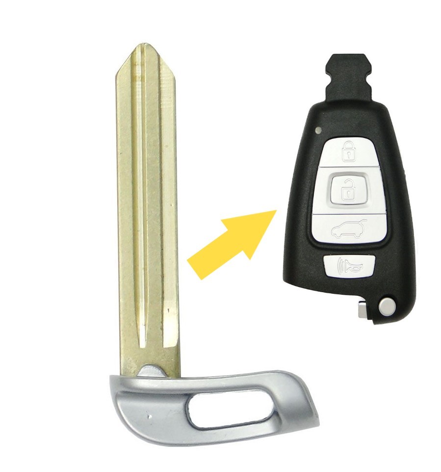 REPLACEMENT 2007-2012 HYUNDAI VERACRUZ EMERGENCY KEY - PN 81996-2B020