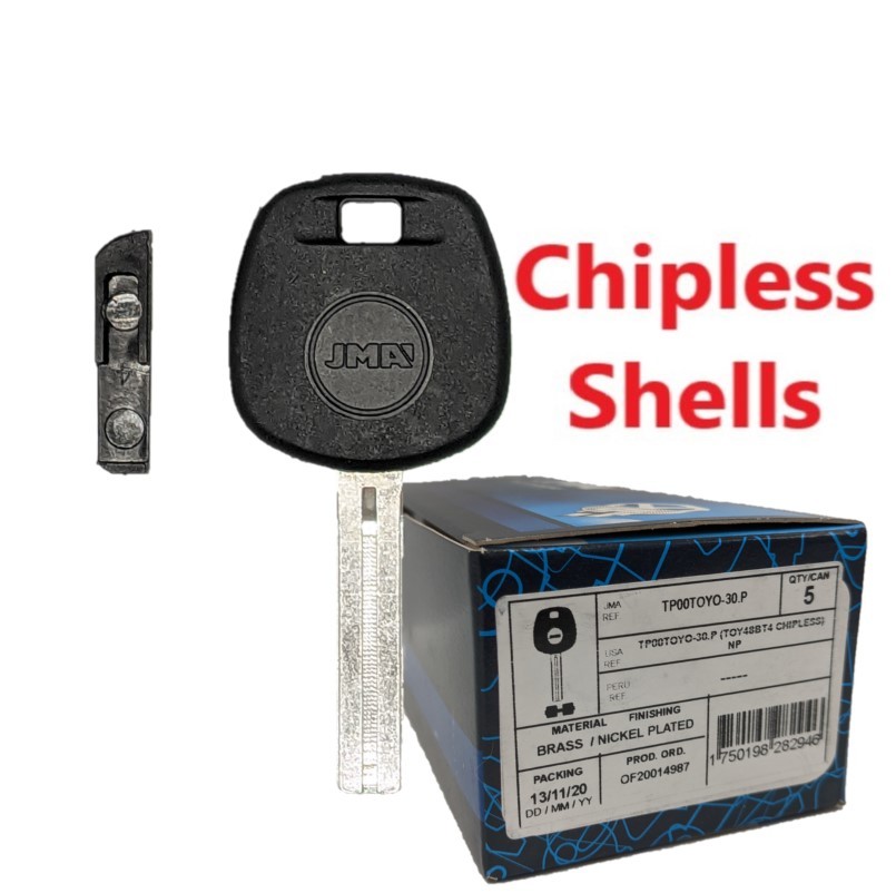 (BOX OF 5) JMA - TOY48BT4 LEXUS SHORT BLADE KEY SHELL
