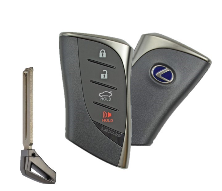 2019 LEXUS ES300H 4 BUTTON SMART KEY TRUNK (HYBRID BLUE LOGO) - PN 8990H-33020