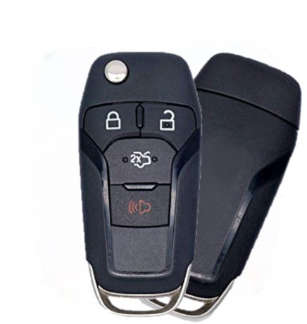 2013-2016 FORD FUSION HIGH SECURITY REMOTE FLIP KEY 4 BUTTON TRUNK PN 164-R7986