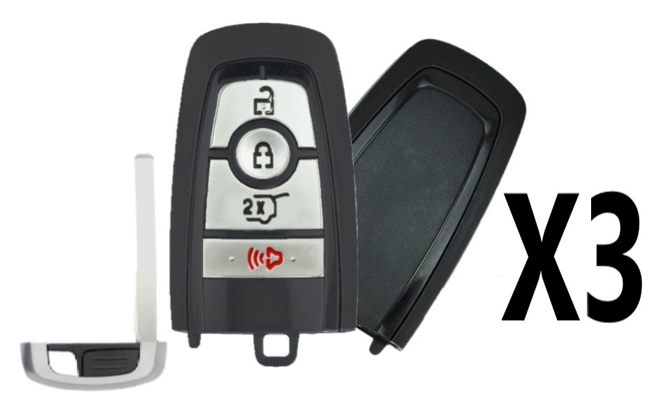 (3 PACK) REPLACEMENT 2018-2021 FORD 4B SMART KEY HATCH - PN 164-R8197
