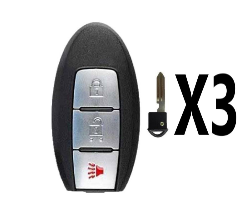 (3 PACK) REPLACEMENT 2018-2020 NISSAN KICKS / ROGUE 3B SMART KEY PN 285E3-5RA0A