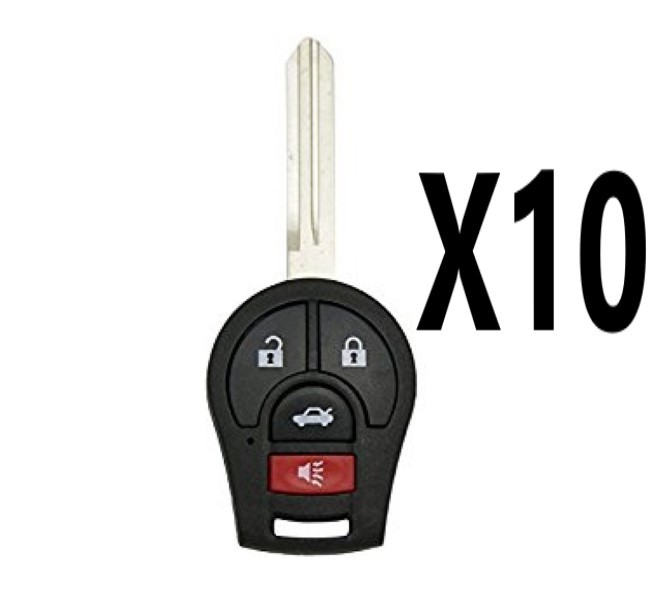 (10 PACK) 2013-2019 NISSAN SENTRA REMOTE HEAD KEY 4B PN H0561-3AA0B