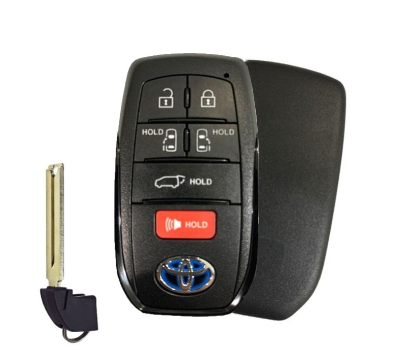 2021 TOYOTA SIENNA 6 BUTTON SMART KEY HATCH / AUTO DOORS - PN 8990H-08010 (BLUE LOGO)