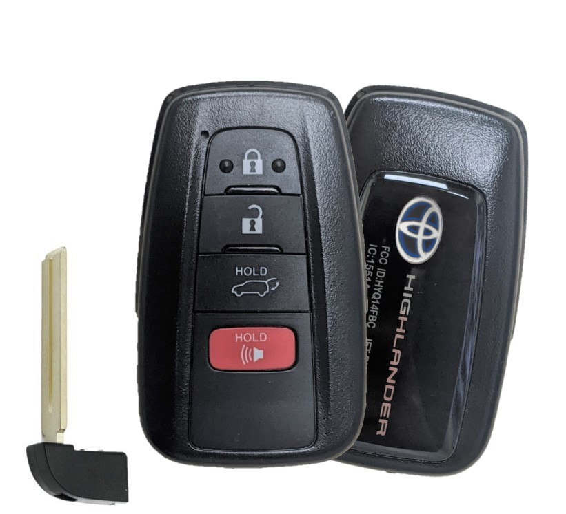 2021 TOYOTA HIGHLANDER 4 BUTTON SMART KEY HATCH (BLUE LOGO) - PN 8990H-0E030