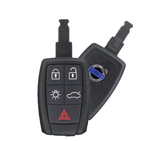 2007-2013 VOLVO C30 / C70 / S40 / V50 - 5 BUTTON KEYLESS ENTRY REMOTE (WITHOUT SMART ENTRY) - PN 31300258