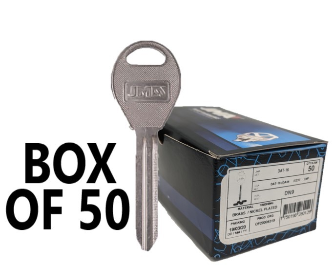 (BOX OF 50) NISSAN DA34 / X237 MECHANICAL KEY - JMA DAT-16