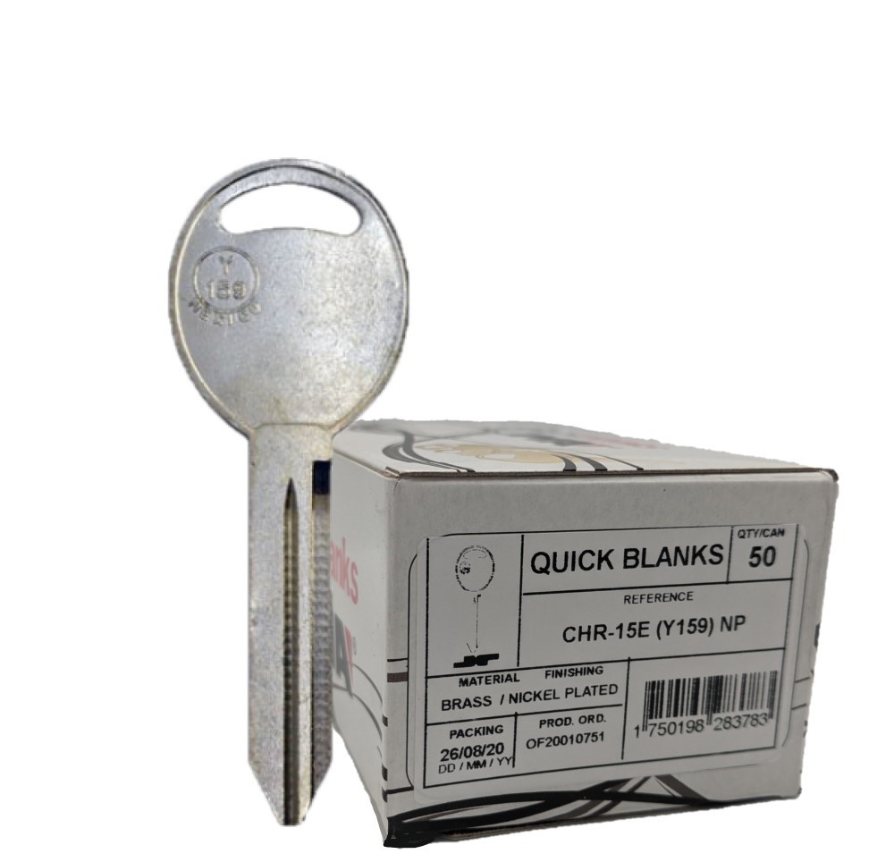 (BOX OF 50) CHRYSLER / DODGE / JEEP Y159 / P1795 MECHANICAL KEY - JMA CHR-15E