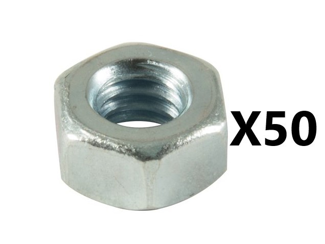 (50 PIECES) 5 /16 HEX NUTS