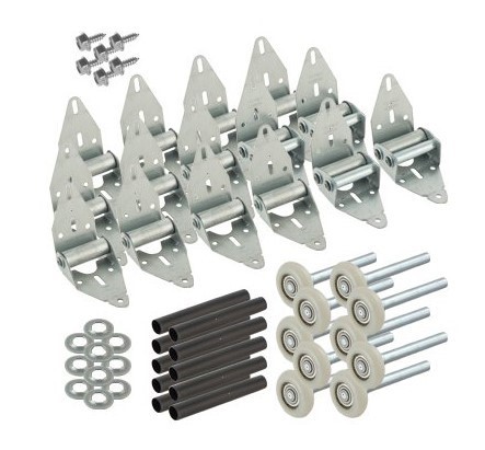 QUIET HINGE RETROFIT KIT 7' DOUBLE CAR 