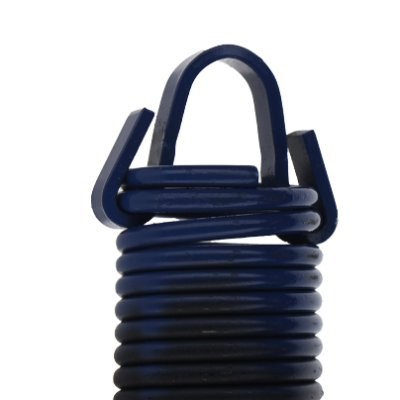 7' HIGH DOOR (25-42) .2437 - 1.95 - 25 CLIPPED EXTENSION SPRING (PULLS 240 LBS - BLUE)