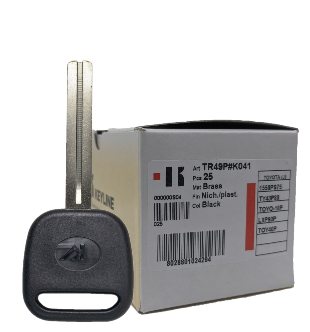 (BOX OF 25) HIGH SECURITY LONG BLADE PLASTIC HEAD FOR LEXUS KK10P/LXP90 BLANK KEY 