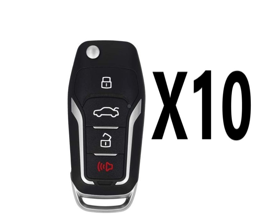 (10 PACK) XHORSE FORD STYLE - 4B UNIVERSAL REMOTE FLIP KEY FOR VVDI KEY TOOL (WIRED)