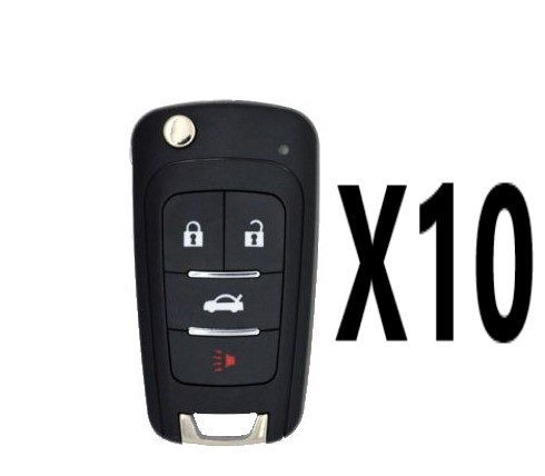 (10 PACK) XHORSE GM STYLE - 4B UNIVERSAL REMOTE FLIP KEY FOR VVDI KEY TOOL (WIRED)