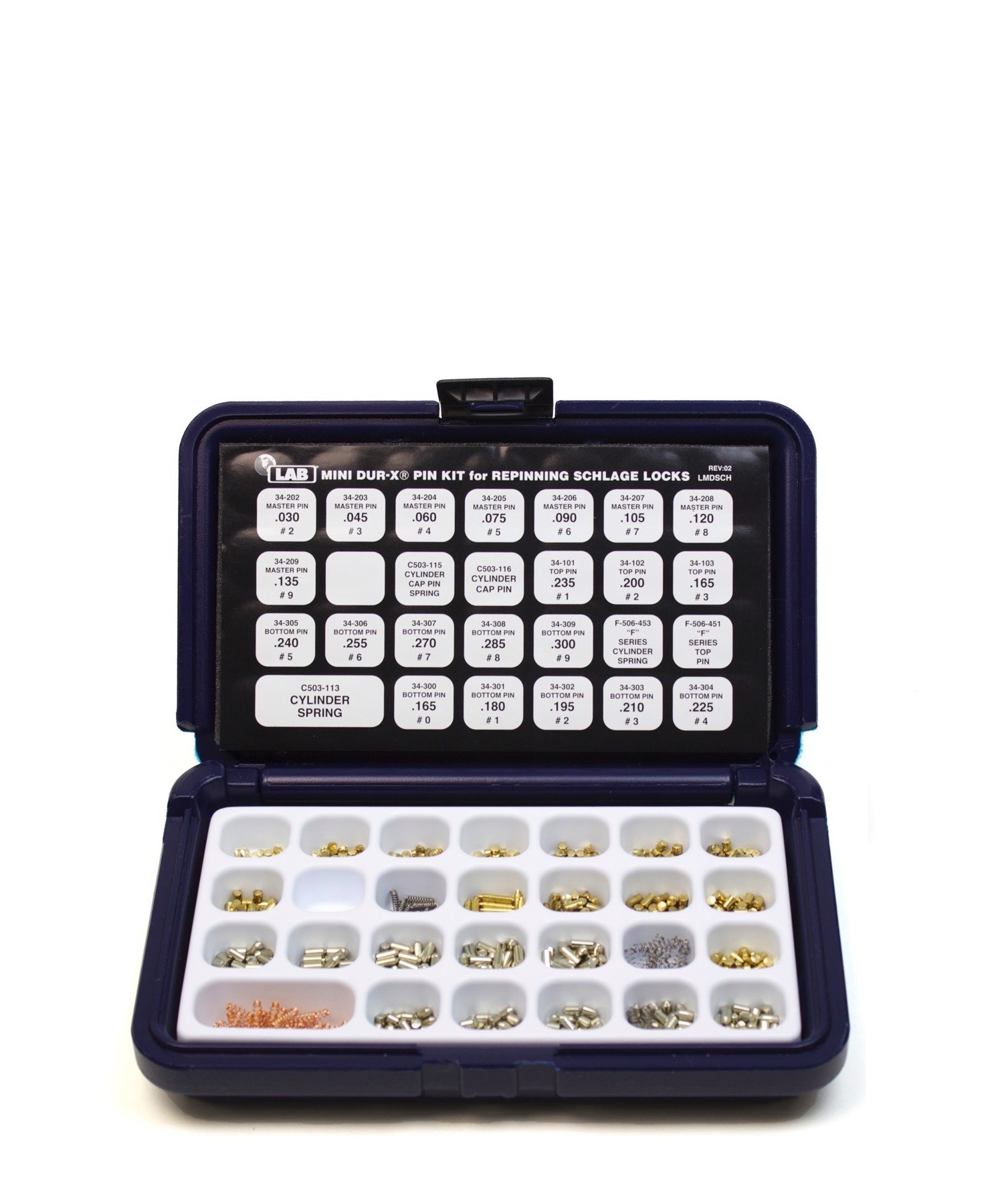 LAB SCHLAGE MINI DUR-X PIN KIT 