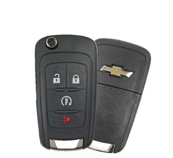 2014-2016 CHEVROLET SPARK 4 BUTTON REMOTE FLIP KEY - PN 94543198