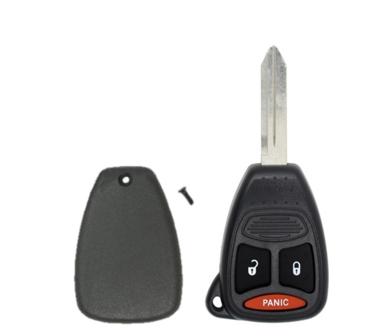 DURASHELL RUGGED 3 BUTTON REMOTE HEAD KEY SHELL FOR CHRYSLER / JEEP / DODGE 