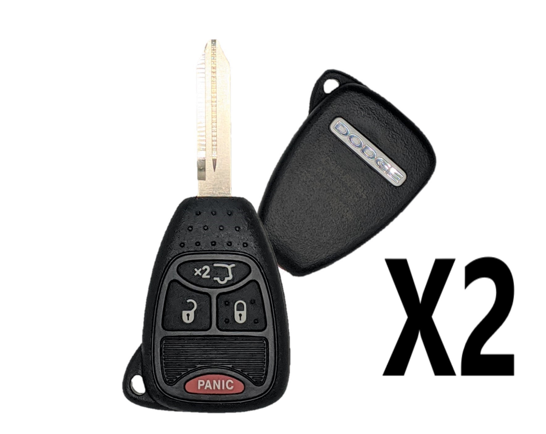 (2 PACK) 2006-2009 CHRYSLER / DODGE REMOTE HEAD KEY 4B - PN 05179512AC