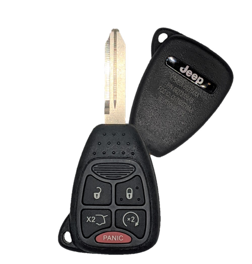 2007 JEEP COMMANDER / GRAND CHEROKEE 5 BUTTON REMOTE HEAD KEY - PN 68273336AB