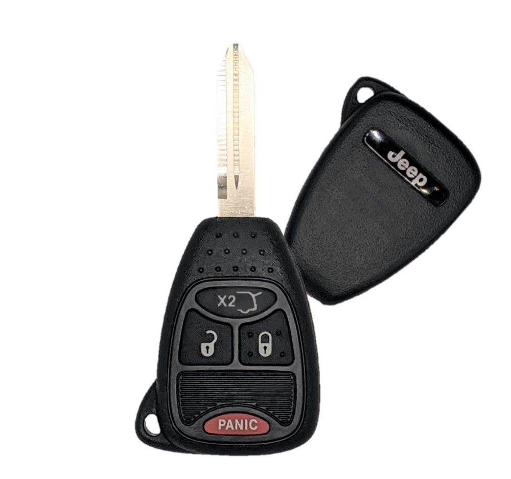 2007 JEEP COMMANDER / GRAND CHEROKEE 4 BUTTON REMOTE HEAD KEY - PN 05183349AC