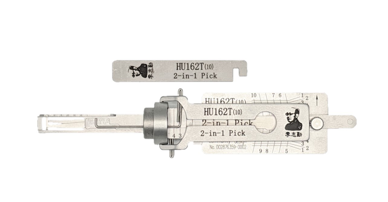 ORIGINAL LISHI HU162 10-CUT AUDI VOLKSWAGEN 2-IN-1 PICK - DOOR / TRUNK