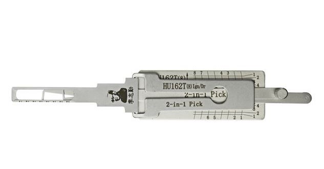 ORIGINAL LISHI HU162T VAG 8-CUT 2015 AUDI VOLKSWAGEN 2-IN-1 PICK - IGNITION/DOOR/TRUNK