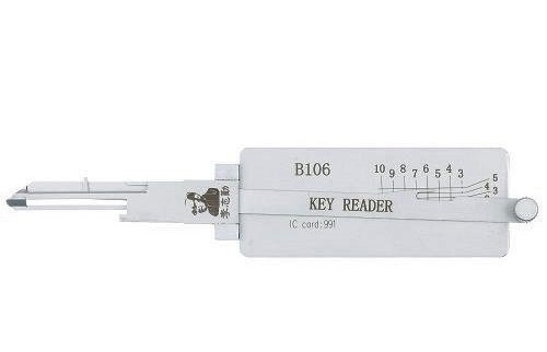 ORIGINAL LISHI B106 B107 (NON-WARDED) DECODER - DOOR/TRUNK - ANTI GLARE