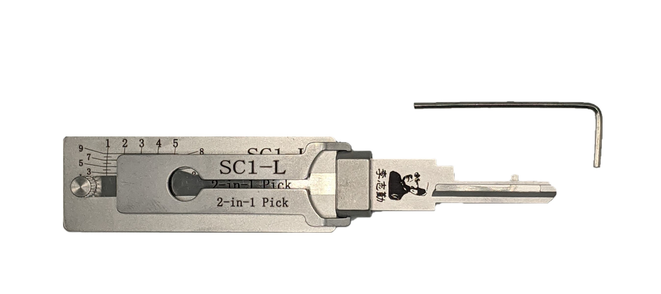 ORIGINAL LISHI SC1-L 2-IN-1 PICK FOR LEFT-HAND DOOR SCHLAGE LOCKS - ANTI-GLARE
