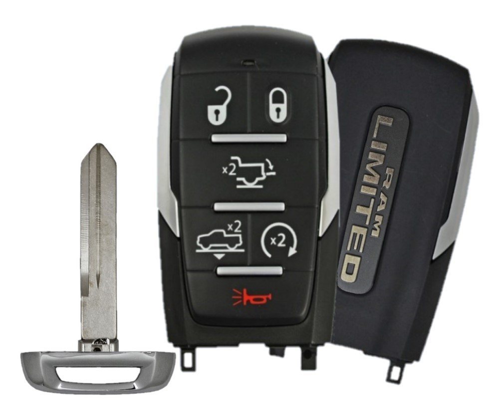 2019-2022 DODGE RAM LIMITED 6 BUTTON SMART KEY - AIR SUSPENSION, POWER TAILGATE, REMOTE START PN 68575612AA