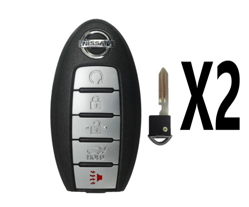 (2 PACK) 2017-2018 NISSAN ROGUE SMART PROX KEY 5B HATCH / REMOTE START PN 285E3-6FL7B