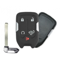 REPLACEMENT 2019-2022 CHEVROLET / GMC 5 BUTTON SMART KEY - TAILGATE , REMOTE START - PN 13508398 / 13529632