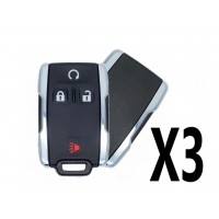 (3 PACK) GMC / CHEVROLET KEYLESS ENTRY REMOTE 4B W/O LOGO
