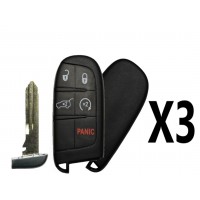 (3 PACK) REPLACEMENT 2014-2020 JEEP GRAND CHEROKEE 5B SMART KEY HATCH / REMOTE START - PN 68143505AC