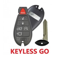 2008-2013 JEEP 5B SMART FOBIK PROXIMITY KEY REMOTE START / HATCH GLASS PN 68051666AI