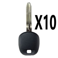 (10 PACK) 2010-2019 TOYOTA TRANSPONDER KEY TOY44G-PT (G CHIP)