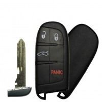 REPLACEMENT 2011-2018 CHRYSLER / DODGE 4 BUTTON SMART KEY - TRUNK - PN 68051387AC