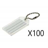 KALIFORNIA KEY CHAINS - (100 PIECES) KEY TAGS WITH CHAINS 