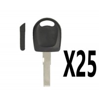 (25 PACK) KEY SHELL HU66 FOR AUDI/VOLKSWAGEN
