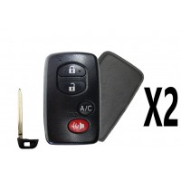 (2 PACK) REPLACEMENT 2010-2015 TOYOTA PRIUS 4B SMART KEY (GNE BOARD - 5290) PN 89904-47150