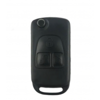 MBE - KR55 MERCEDES SL 3 BUTTON FLIP KEY HU39 / PCF7935 / 315/433 MHZ