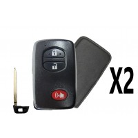 (2 PACK) REPLACEMENT 2009-2019 SMART KEY 3 BUTTON (GNE BOARD - 5290) PN 89904-47230