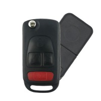 REPLACEMENT 1997-2005 MERCEDES ML 4 BUTTON REMOTE FLIP KEY W163 - PCF7935 - HU64