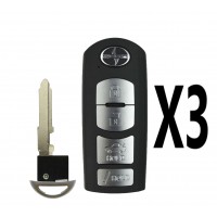 (3PACK) 2016 SCION IA 4B SMART KEY 4B TRUNK - PN 89904-WB003