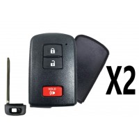 (2 PACK) REPLACEMENT 2012-2019 TOYOTA PRIUS SMART KEY 3B (G BOARD 0020) PN 89904-52290